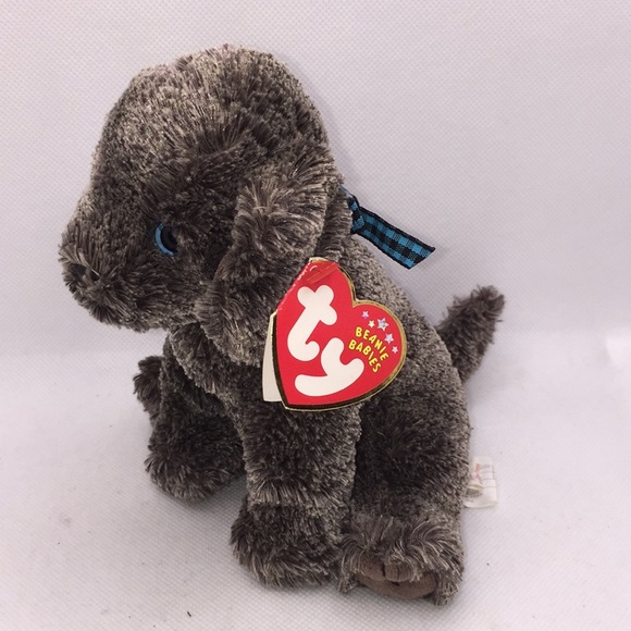 Ty Beanie Babies Frisbee Weimaraner Dog Puppy with Blue Eyes - Picture 11 of 11